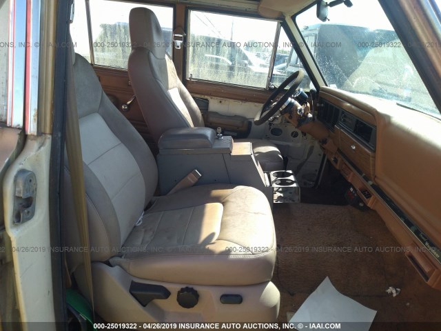 1JCNJ15U9GT022185 - 1986 JEEP GRAND WAGONEER  GOLD photo 5