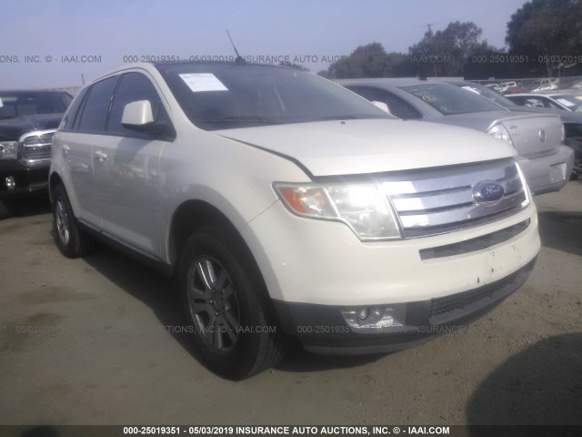 2FMDK38C38BB23227 - 2008 FORD EDGE SEL WHITE photo 1