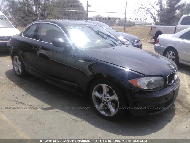 WBAUP9C57BVL90686 - 2011 BMW 128 I BLACK photo 1