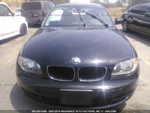 WBAUP9C57BVL90686 - 2011 BMW 128 I BLACK photo 6