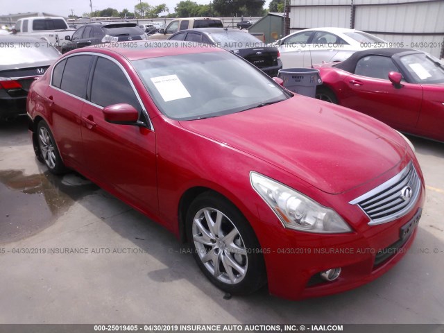 JN1CV6AP6BM507867 - 2011 INFINITI G37 SPORT RED photo 1