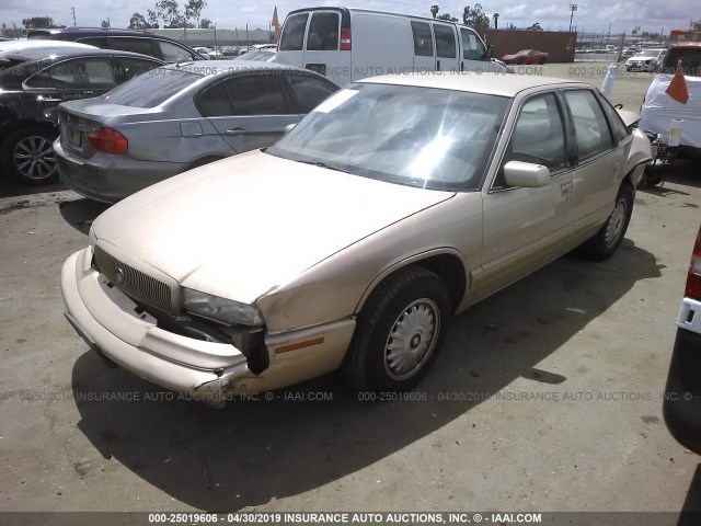 2G4WB52L4S1460225 - 1995 BUICK REGAL CUSTOM GOLD photo 2