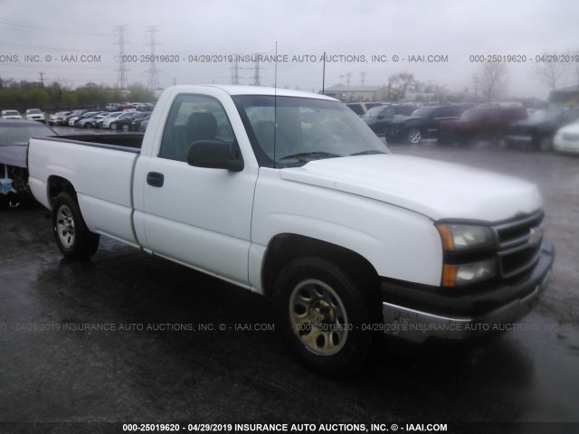 3GCEC14X96G163034 - 2006 CHEVROLET SILVERADO C1500 WHITE photo 1