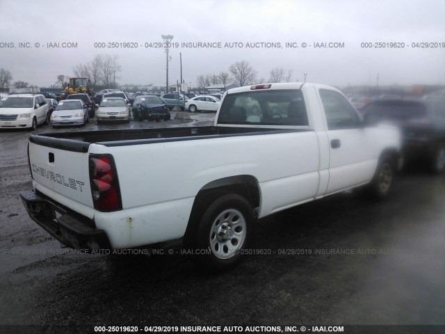 3GCEC14X96G163034 - 2006 CHEVROLET SILVERADO C1500 WHITE photo 4