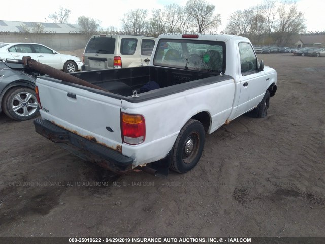 1FTYR10C3XPB71142 - 1999 FORD RANGER WHITE photo 4