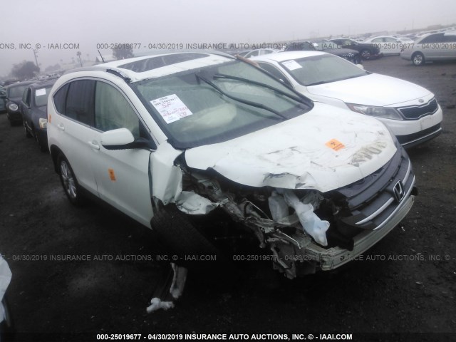 5J6RM3H74DL024850 - 2013 HONDA CR-V EXL WHITE photo 1