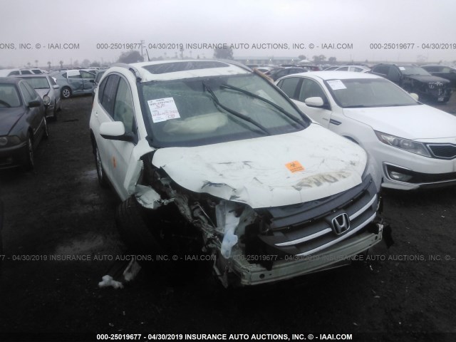 5J6RM3H74DL024850 - 2013 HONDA CR-V EXL WHITE photo 6