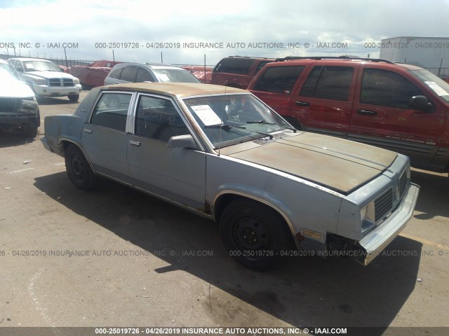 1G3AE69X6EW311266 - 1984 OLDSMOBILE OMEGA BROUGHAM BLUE photo 1