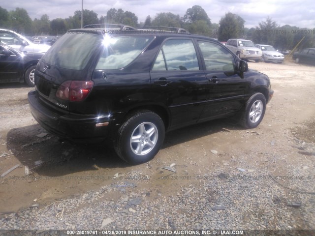 JT6GF10U2Y0057471 - 2000 LEXUS RX 300 BLACK photo 4