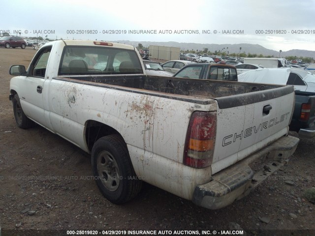 1GCEC14W9YE221130 - 2000 CHEVROLET SILVERADO C1500 WHITE photo 3