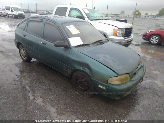 KNJLT06H9V6198306 - 1997 FORD ASPIRE GREEN photo 1