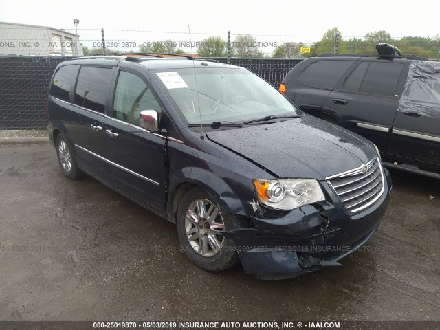 2A8HR64X08R821127 - 2008 CHRYSLER TOWN & COUNTRY LIMITED BLUE photo 1