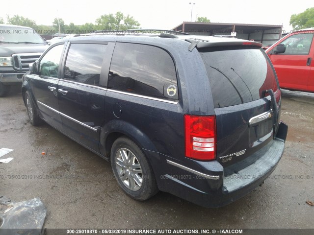 2A8HR64X08R821127 - 2008 CHRYSLER TOWN & COUNTRY LIMITED BLUE photo 3