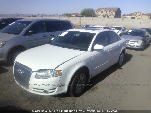 WAUAF78E66A126813 - 2006 AUDI A4 2/TURBO WHITE photo 2