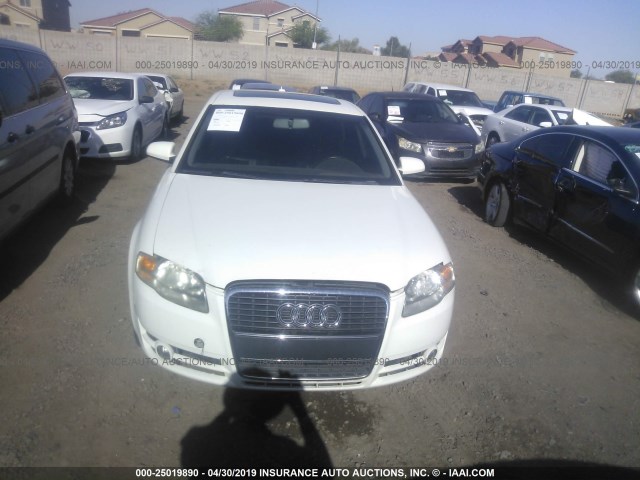 WAUAF78E66A126813 - 2006 AUDI A4 2/TURBO WHITE photo 6