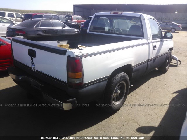 1GCEC14T5YZ212455 - 2000 CHEVROLET SILVERADO C1500 WHITE photo 4