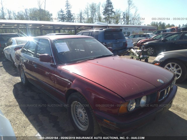 WBAHD2315LBF66574 - 1990 BMW 535 I AUTOMATIC RED photo 1