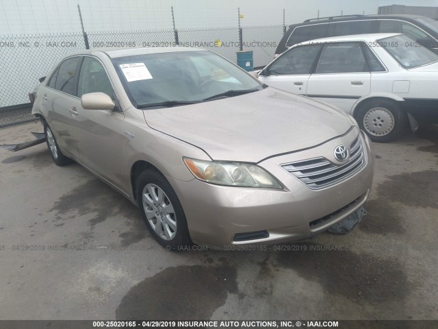 4T1BB46K09U089251 - 2009 TOYOTA CAMRY HYBRID GOLD photo 1