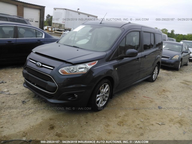 NM0GE9G74E1163319 - 2014 FORD TRANSIT CONNECT TITANIUM GRAY photo 2