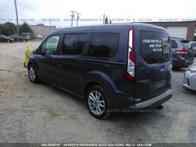 NM0GE9G74E1163319 - 2014 FORD TRANSIT CONNECT TITANIUM GRAY photo 3