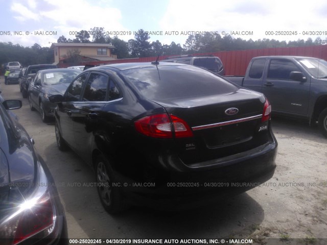 3FADP4CJ3BM101354 - 2011 FORD FIESTA SEL BLACK photo 3