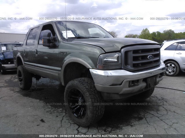1FMNU43S7YEB39339 - 2000 FORD EXCURSION LIMITED GREEN photo 1