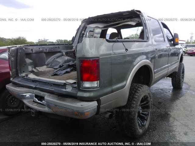 1FMNU43S7YEB39339 - 2000 FORD EXCURSION LIMITED GREEN photo 4