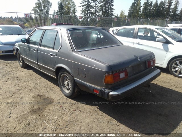 WBAFH8406F0636522 - 1985 BMW 735 I AUTOMATIC GRAY photo 3