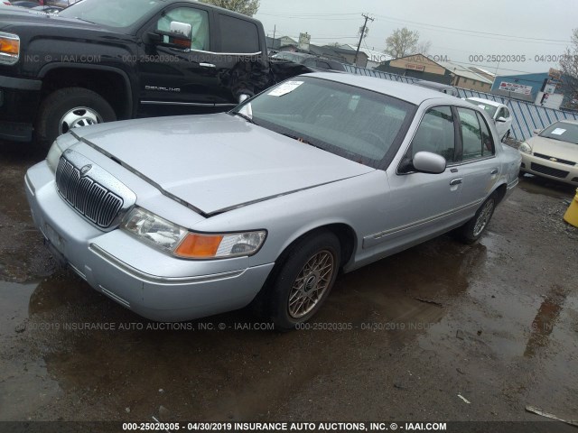 2MEFM74W41X637724 - 2001 MERCURY GRAND MARQUIS GS SILVER photo 2