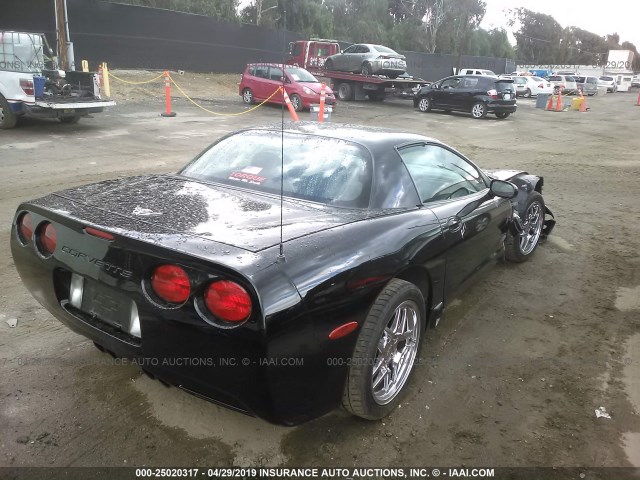 1G1YY12S035112670 - 2003 CHEVROLET CORVETTE Z06 BLACK photo 4