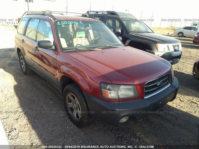JF1SG63685H742328 - 2005 SUBARU FORESTER 2.5X RED photo 1