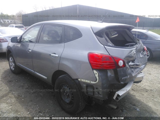 JN8AS5MV1CW397094 - 2012 NISSAN ROGUE S/SV GRAY photo 3