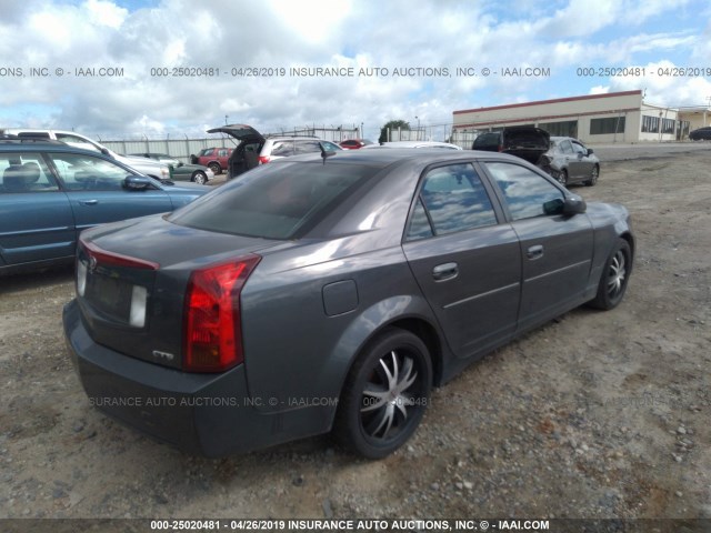 1G6DP577370139260 - 2007 CADILLAC CTS HI FEATURE V6 GRAY photo 4