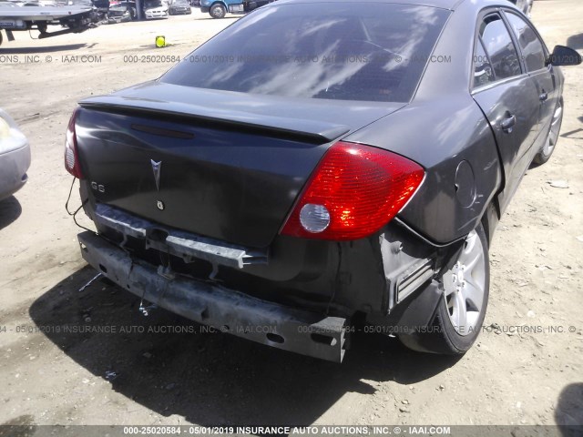 1G2ZG58B174155007 - 2007 PONTIAC G6 SE GRAY photo 6