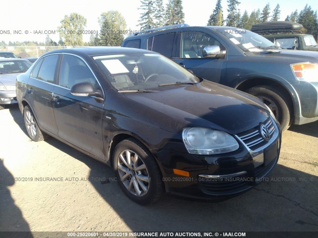 3VWEF71K87M078396 - 2007 VOLKSWAGEN JETTA WOLFSBURG BLACK photo 1