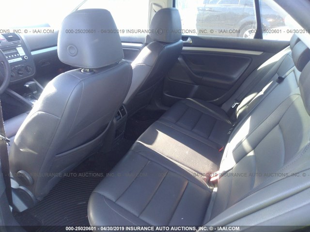 3VWEF71K87M078396 - 2007 VOLKSWAGEN JETTA WOLFSBURG 黑色 照片 8