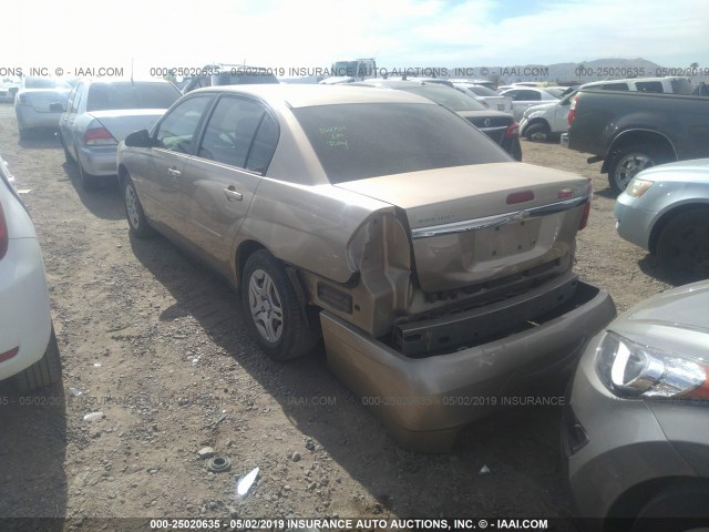 1G1ZS58F97F307500 - 2007 CHEVROLET MALIBU LS GOLD photo 3
