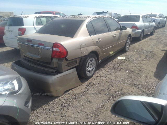 1G1ZS58F97F307500 - 2007 CHEVROLET MALIBU LS GOLD photo 4