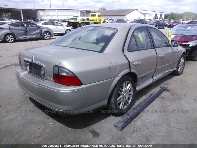 1LNHM87A95Y665231 - 2005 LINCOLN LS GOLD photo 4