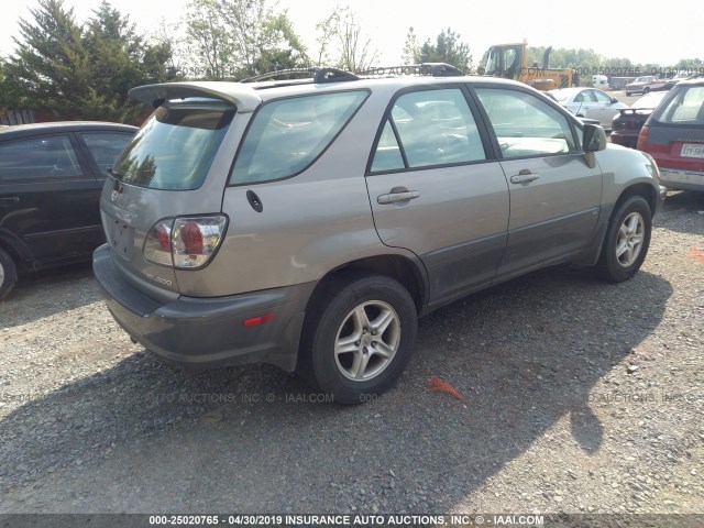 JTJHF10U020244208 - 2002 LEXUS RX 300 SILVER photo 4