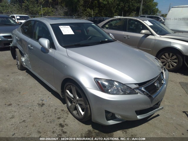 JTHBF5C29D5192351 - 2013 LEXUS IS 250 SILVER photo 1