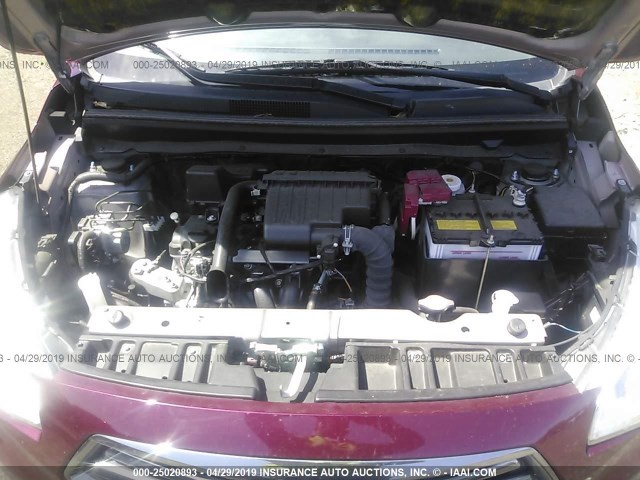 ML32F3FJXHHF05037 - 2017 MITSUBISHI MIRAGE G4 ES წითელი ფოტო 10