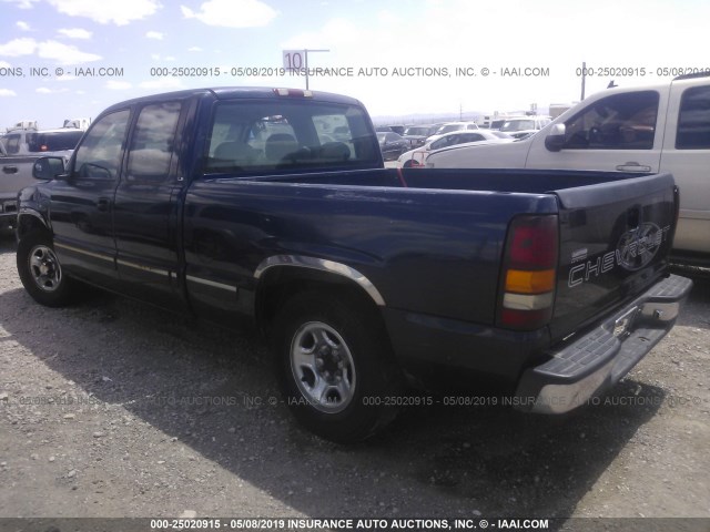 2GCEC19W311256410 - 2001 CHEVROLET SILVERADO C1500 BLUE photo 3