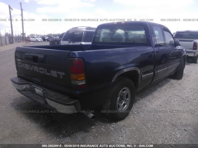 2GCEC19W311256410 - 2001 CHEVROLET SILVERADO C1500 BLUE photo 4