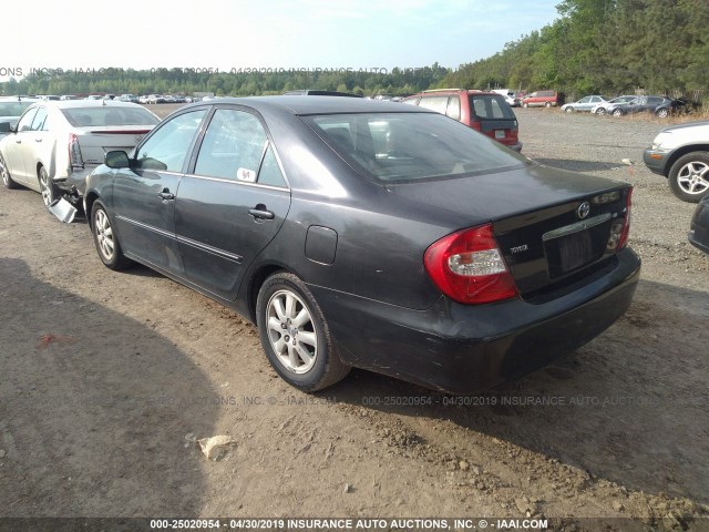 4T1BE30K02U631660 - 2002 TOYOTA CAMRY LE/XLE/SE GREEN photo 3