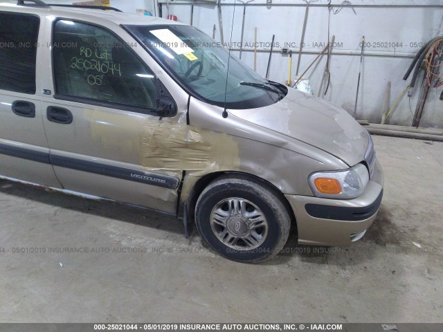 1GNDV23E95D139444 - 2005 CHEVROLET VENTURE LS GOLD photo 6