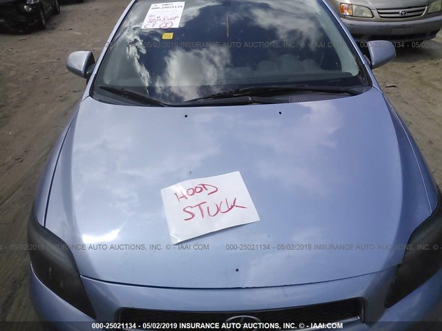 JTKDE167280232682 - 2008 TOYOTA SCION TC Light Blue photo 10