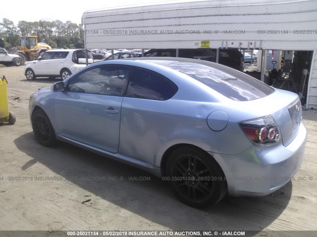 JTKDE167280232682 - 2008 TOYOTA SCION TC Light Blue photo 3