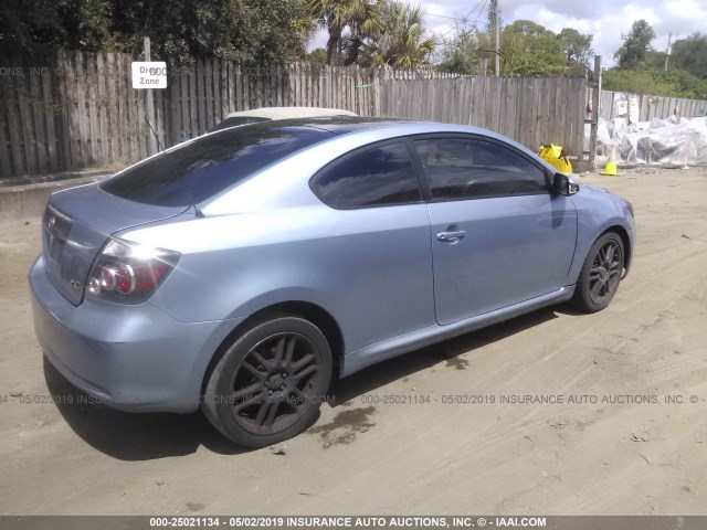 JTKDE167280232682 - 2008 TOYOTA SCION TC Light Blue photo 4