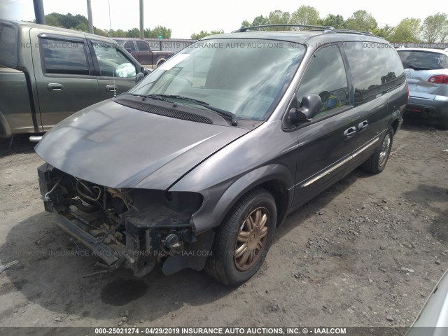 2C4GP54L24R520546 - 2004 CHRYSLER TOWN & COUNTRY TOURING GRAY photo 2